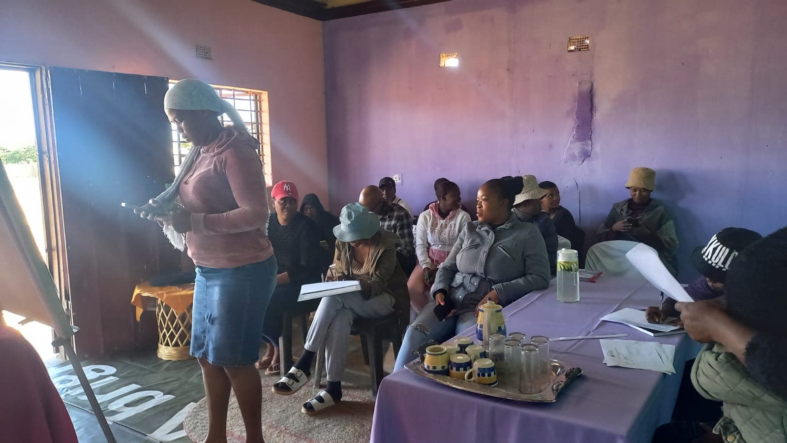 Participants taking part in an enterprise development programme
