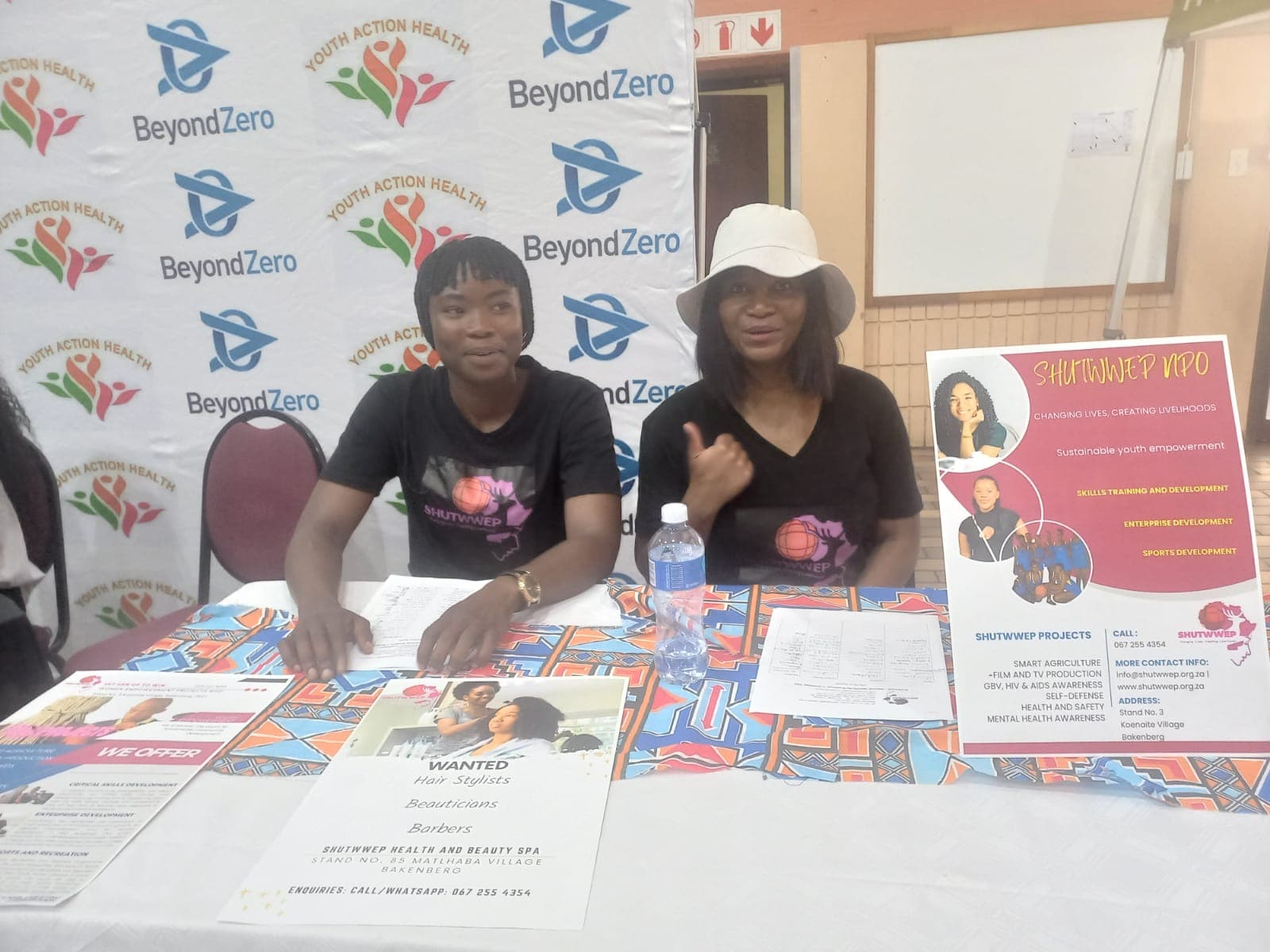 Community outreach moment with SHUTWWEP participants and local families