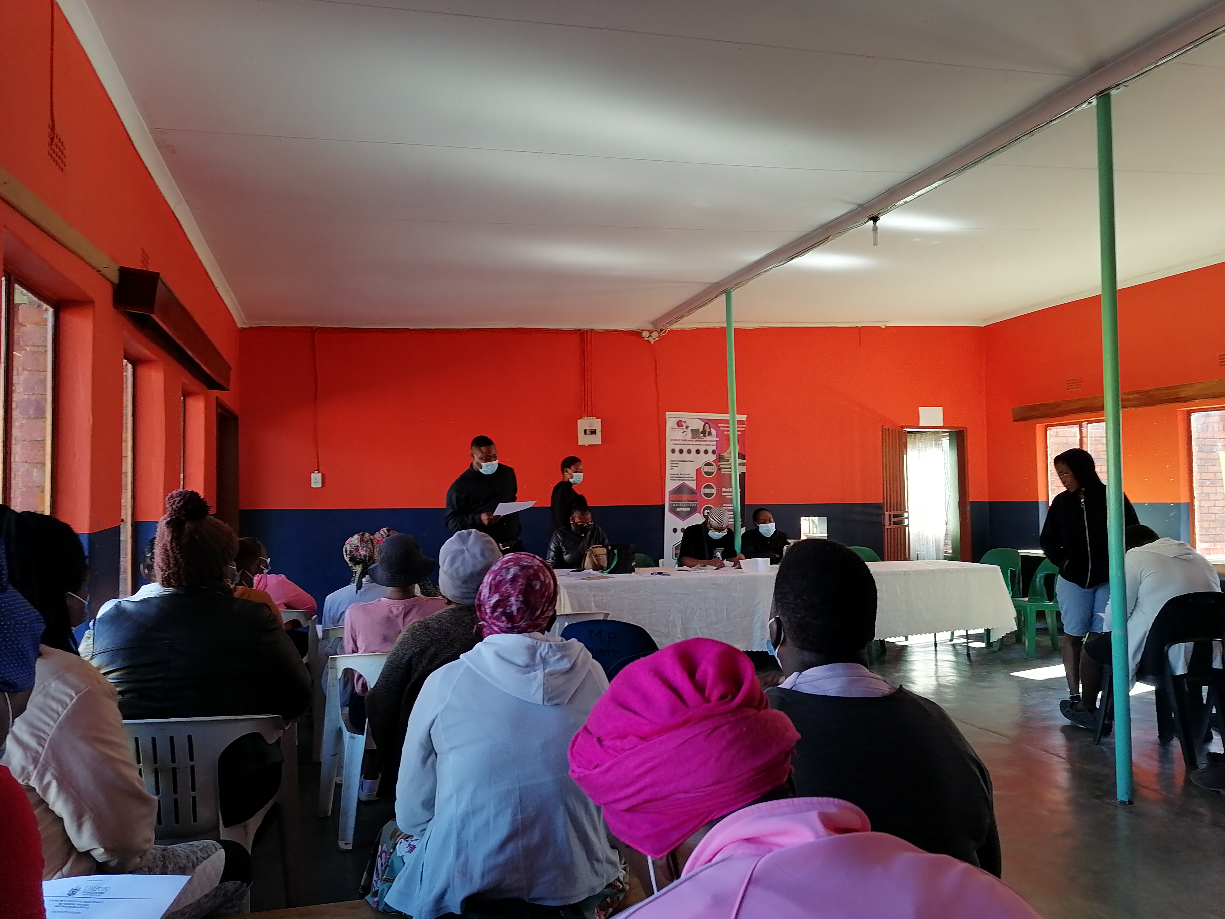 Workshop participants gathered during a programme session